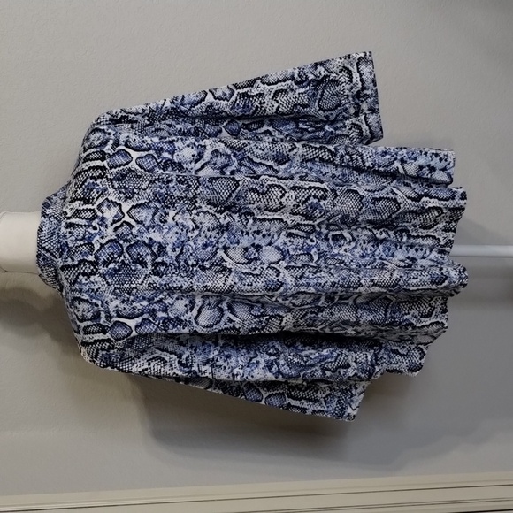Apt. 9 Blue Snakeskin Print Women's Size 2X - Picture 3 of 8